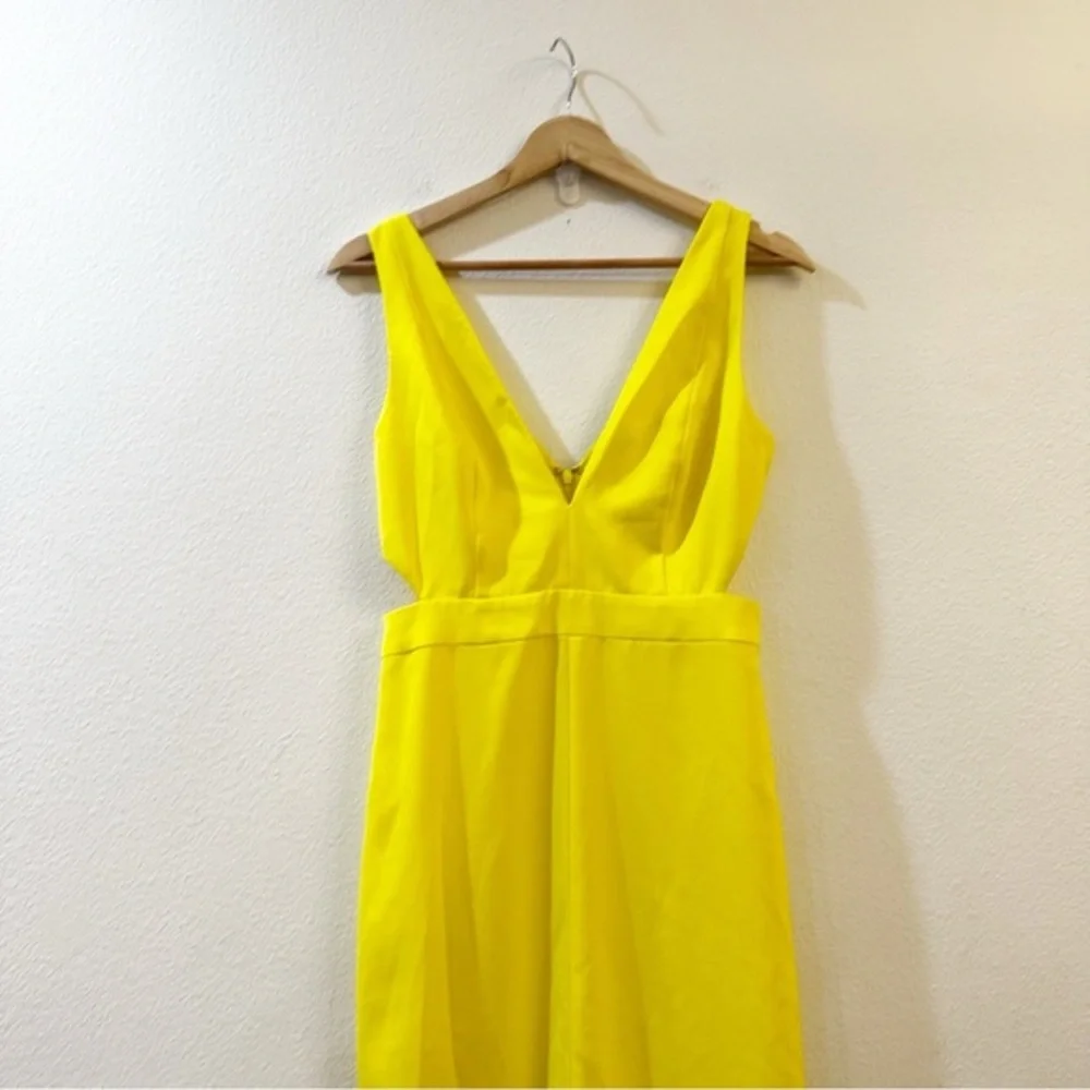 NBD Women's Greta Gown Cut Out Maxi Dress in Yeillow Size Small‎ NWT - Picture 3 of 11